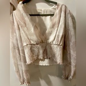 WILFRED WISTFUL BLOUSE WITH SMOCKING